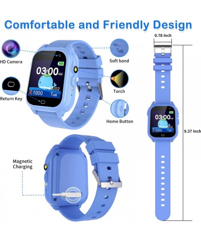 Smart Watch for Kids with 26 Puzzle Games HD Touch Screen Camera Video Recorder Music Alarm Calculator Calendar Flashlight Pe...