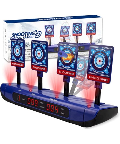 4 Targets Electric Scoring Target Auto Reset Shooting Digital Target for Nerf Guns Toys Ideal Gift Toy for 6 7 8 9 10 Years O...