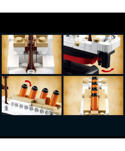 Building Blocks for Titanic ShipBoat 3D Model Educational Gift Toys for Children 194PCS $32.12 Early Development & Activity Toys