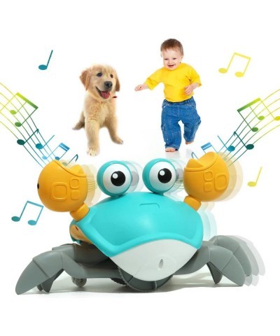 Crawling Crab Baby Toy Interactive Musical Toy with Automatically Avoid Obstacles Built in Rechargeable Battery USB Charging ...