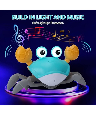 Crawling Crab Baby Toy Interactive Musical Toy with Automatically Avoid Obstacles Built in Rechargeable Battery USB Charging ...