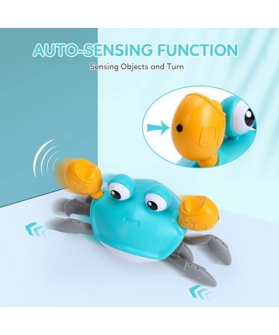 Crawling Crab Baby Toy Interactive Musical Toy with Automatically Avoid Obstacles Built in Rechargeable Battery USB Charging ...