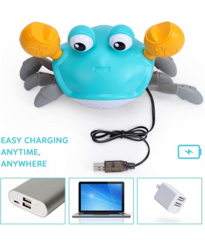 Crawling Crab Baby Toy Interactive Musical Toy with Automatically Avoid Obstacles Built in Rechargeable Battery USB Charging ...