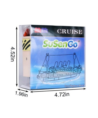 Building Blocks for Titanic ShipBoat 3D Model Educational Gift Toys for Children 194PCS $32.12 Early Development & Activity Toys