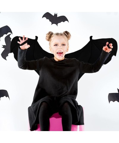 Plush Wearable Bat Wings 1 Pair Bat Wings for Boys and Girls in Black Kids’ Bat Halloween Costume Made of Soft Material Dress...