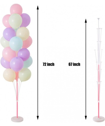 Balloon Column Kit Set of 2 Adjustable Balloon Column Stand Kit with Base and Pole Balloon Tower Decoration for Baby Shower G...