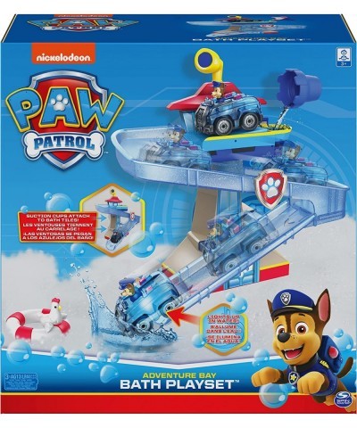 Paw Patrol Adventure Bay Bath Playset with Light-up Chase Vehicle Bath Toy for Kids Aged 3 and up $45.35 Bathtub Toys