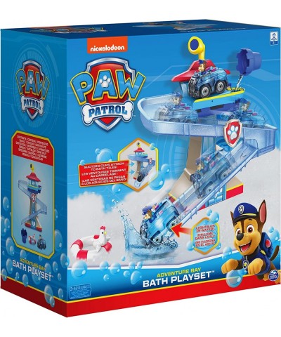 Paw Patrol Adventure Bay Bath Playset with Light-up Chase Vehicle Bath Toy for Kids Aged 3 and up $45.35 Bathtub Toys