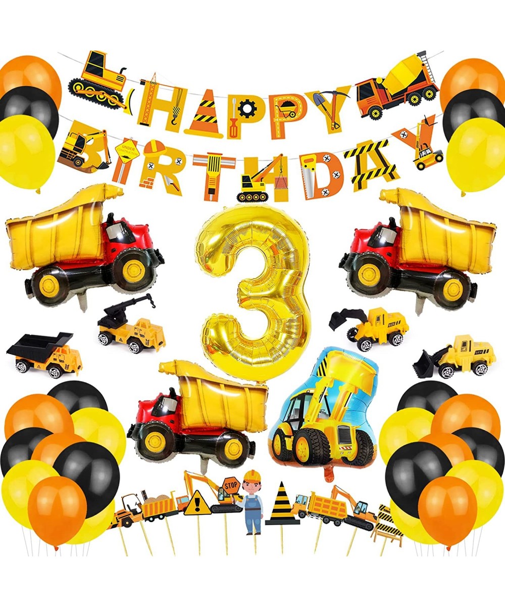 Birthday Party Decorations for Kids Dump Truck Party Decorations Kits Construction Birthday Party Supplies Foil Balloons Bann...