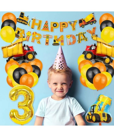 Birthday Party Decorations for Kids Dump Truck Party Decorations Kits Construction Birthday Party Supplies Foil Balloons Bann...