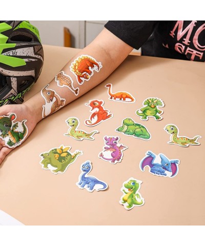 50 PCS Cute Dinosaur Stickers Water Bottle Stickers for Kids Dino Stickers Bulk Teacher Reward Dinosaur Cartoon Stickers for ...