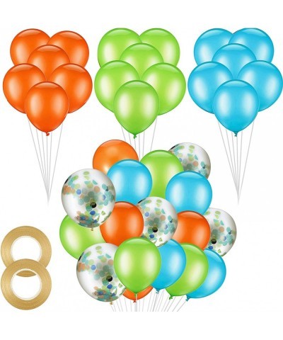 60 PCS 12 Inch Confetti Balloon Latex Balloons with Ribbon for Birthday Decoration Supplies $24.03 Kids' Party Decorations