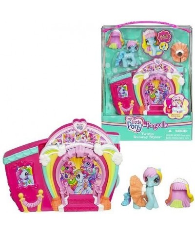 Ponyville Twirlin' Runway Styles with Rainbow Dash $43.88 Doll Playsets