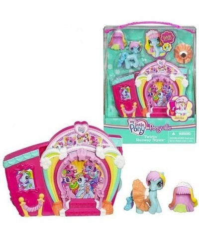 Ponyville Twirlin' Runway Styles with Rainbow Dash $43.88 Doll Playsets