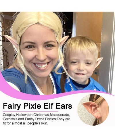 8 Pairs Fairy Pixie Elf Ears Cosplay Fairy Pixie Elf Ears Latex Fairy Pixie Elf Fairy Goblin Vampire Elven Ears for Cosplay C...