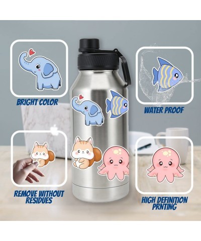 300pcs Water Bottle Stickers for Kids Cute Vinyl Sticker for Laptop Computer Notebook World of Animals Sticker Pack for Child...