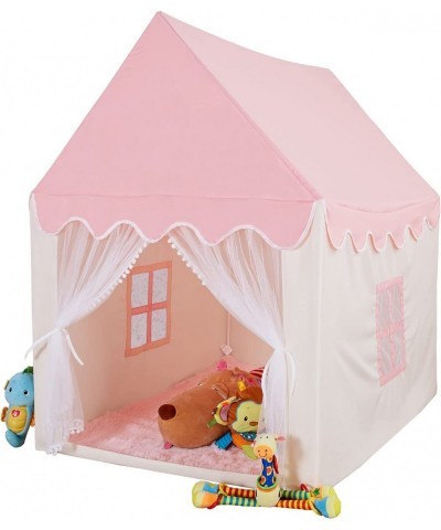 Kids Play Tent for Girls Princess Tent Pink Castle Playhouse for Toddlers Indoor and Outdoor Girls Tent $88.17 Kids' Playhouses