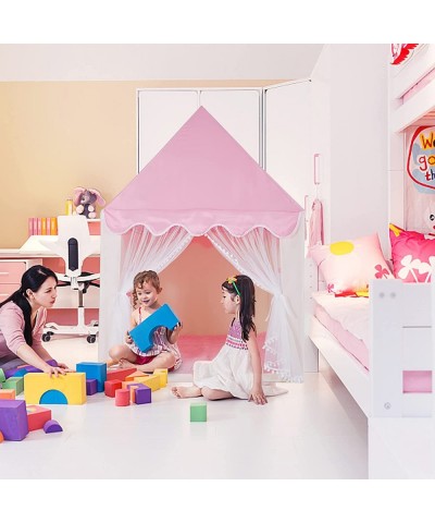 Kids Play Tent for Girls Princess Tent Pink Castle Playhouse for Toddlers Indoor and Outdoor Girls Tent $88.17 Kids' Playhouses