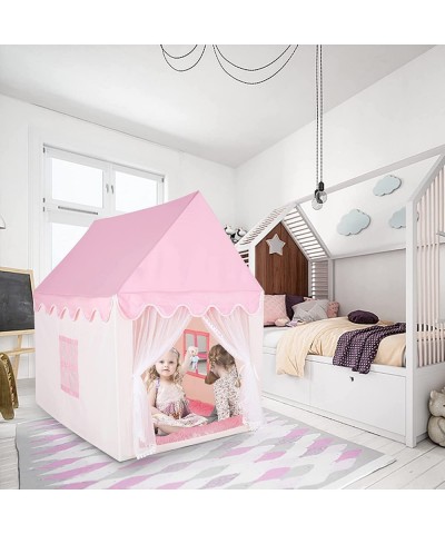 Kids Play Tent for Girls Princess Tent Pink Castle Playhouse for Toddlers Indoor and Outdoor Girls Tent $88.17 Kids' Playhouses