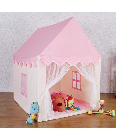 Kids Play Tent for Girls Princess Tent Pink Castle Playhouse for Toddlers Indoor and Outdoor Girls Tent $88.17 Kids' Playhouses