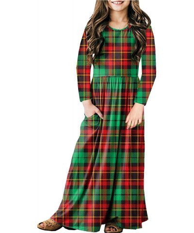 Girls Floor Length Maxi Dress with Pockets 5-14 Years $33.85 Kids' Costumes