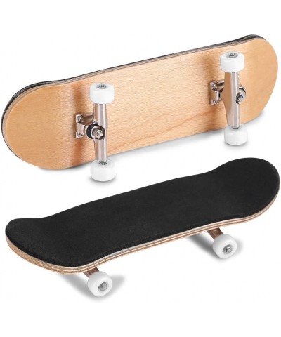 Fingerboards 1Pc Maple Wooden+Alloy Fingerboard Finger Skateboards with Box Reduce Pressure Kids Gifts(White) $16.12 Finger Toys