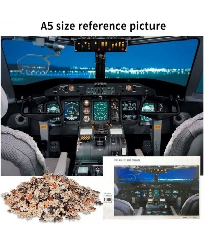 1000 Pieces Airplane Cockpit View Jigsaw Puzzle Fun Educational Toy for Kids Ages 12 Teens & Families.Educational Games Home ...