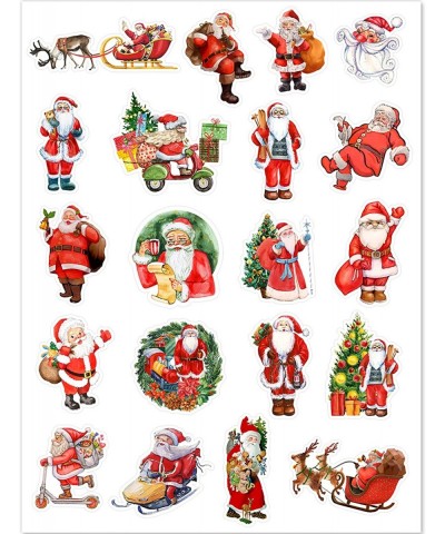 500 Pcs Vintage Christmas Stickers Retro Santa Stickers for Scrapbooking Christmas Decorations Envelopes Gifts Tags Teachers ...