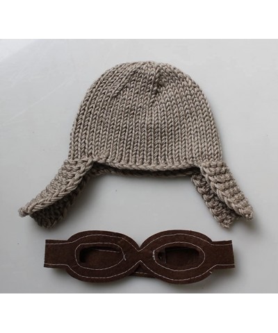 Newborn Baby Photography Props Cute Aviator hat Photo Shoot Outfits Infant Girl Crochet Costume Knitted Hats $24.47 Kids' Cos...