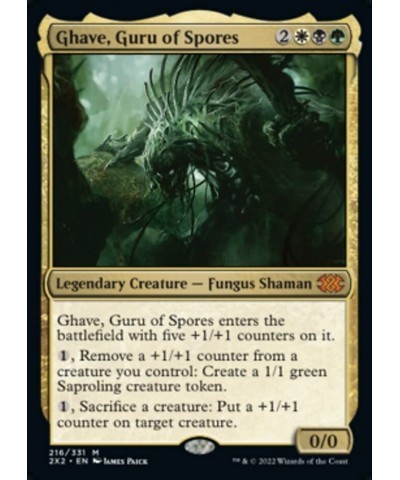 Magic: the Gathering - Ghave Guru of Spores (216) - Double Masters 2022 $11.06 Trading Cards & Accessories