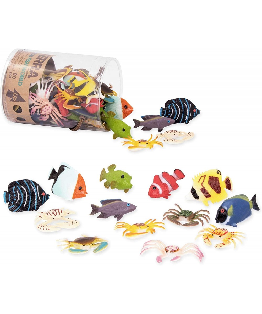 – Tropical Fish World – Assorted Miniature Sea Animals Toy Fish & Tropical Fish Toys for Toddlers 3 & Up (60 Pc) Multicolor $...