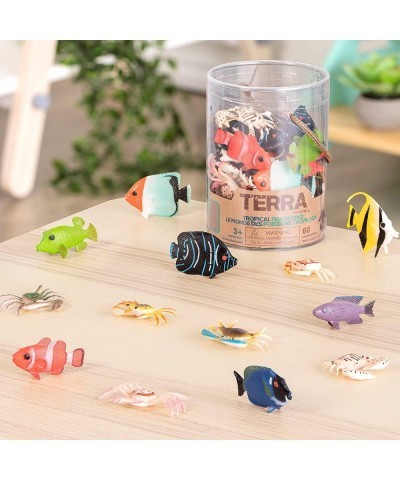 – Tropical Fish World – Assorted Miniature Sea Animals Toy Fish & Tropical Fish Toys for Toddlers 3 & Up (60 Pc) Multicolor $...