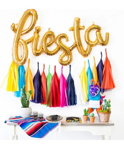 Fiesta Party Supplies - Serves 16 Guest -Includes Plates Knives Spoons Forks Cups Napkins Mexican Party Pack for Fiesta Theme...