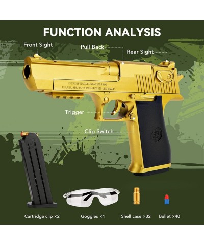 Toy Gun with Soft Bullets Toy Pistol with Jump Ejecting Mag Toys Foam Blaster with 40 Pcs EVA Darts Gifts for Boys Kids and G...