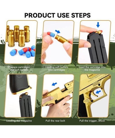 Toy Gun with Soft Bullets Toy Pistol with Jump Ejecting Mag Toys Foam Blaster with 40 Pcs EVA Darts Gifts for Boys Kids and G...