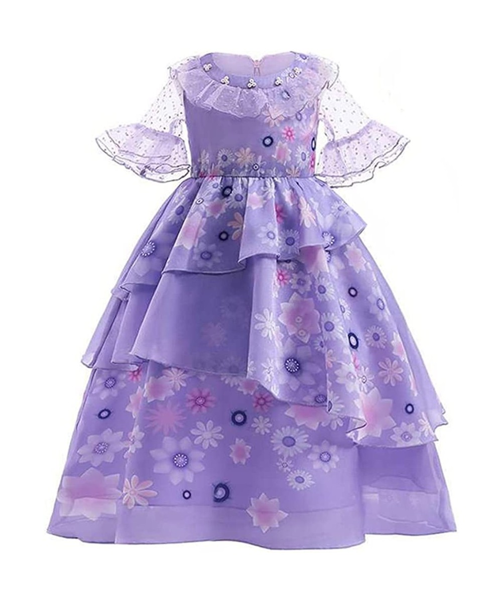 Encanto Mirabel Isabela Dress For Girls Dress up Cosplay Costume Outfit $34.85 Kids' Costumes