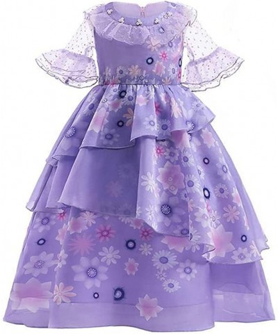 Encanto Mirabel Isabela Dress For Girls Dress up Cosplay Costume Outfit $34.85 Kids' Costumes