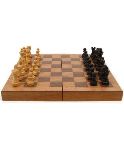 Hey! Play! Wooden Book-Style Chess Board with Staunton Chessmen Brown (12-110402) $30.62 Board Games