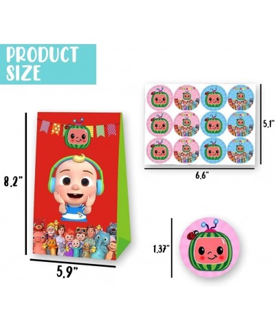 36PCS Party Bags with Stickers Birthday Decorations Loot Bags Candy Boxes for Supplies 1st Favors $34.18 Kids' Party Favor Sets