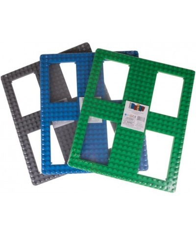 Classic Big Briks Baseplate with Gaps 100% Compatible with All Major Brands Large Pegs for Toddlers 13.75" x 16.25" Building ...