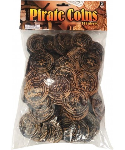 144 Plastic Pirate Coins Ancient Pirate Booty Treasure Chest Supplies Birthday Party Decorations and Centerpiece Items Treasu...