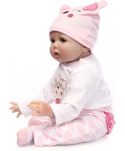 Reborn Baby Dolls Girl Clothes Pink Outfits 4 Piece Set for 20"- 22" Reborn Doll Baby Girl Matching Clothing Accessories $21....