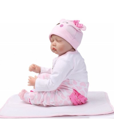 Reborn Baby Dolls Girl Clothes Pink Outfits 4 Piece Set for 20"- 22" Reborn Doll Baby Girl Matching Clothing Accessories $21....