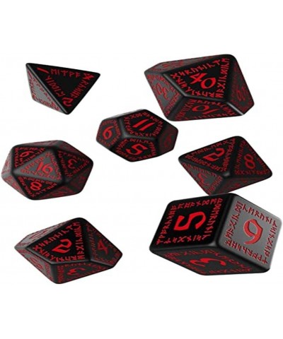 Runic Dice Set Black - Red (7) $24.86 Game Accessories