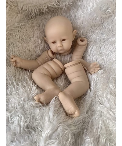 Unpainted 22 Inch Reborn Doll Kits OOAK Baby Mold Sets Making Supplies Full Limbs+Head+Cloth Body+Green Eyes $81.75 Dolls