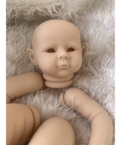 Unpainted 22 Inch Reborn Doll Kits OOAK Baby Mold Sets Making Supplies Full Limbs+Head+Cloth Body+Green Eyes $81.75 Dolls