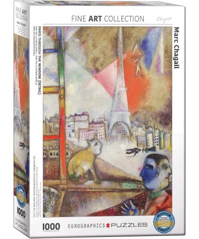 Marc Chagall Paris Through The Window Puzzle (1000 Piece) (6000-0853) $30.51 Jigsaw Puzzles