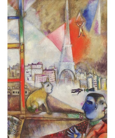 Marc Chagall Paris Through The Window Puzzle (1000 Piece) (6000-0853) $30.51 Jigsaw Puzzles