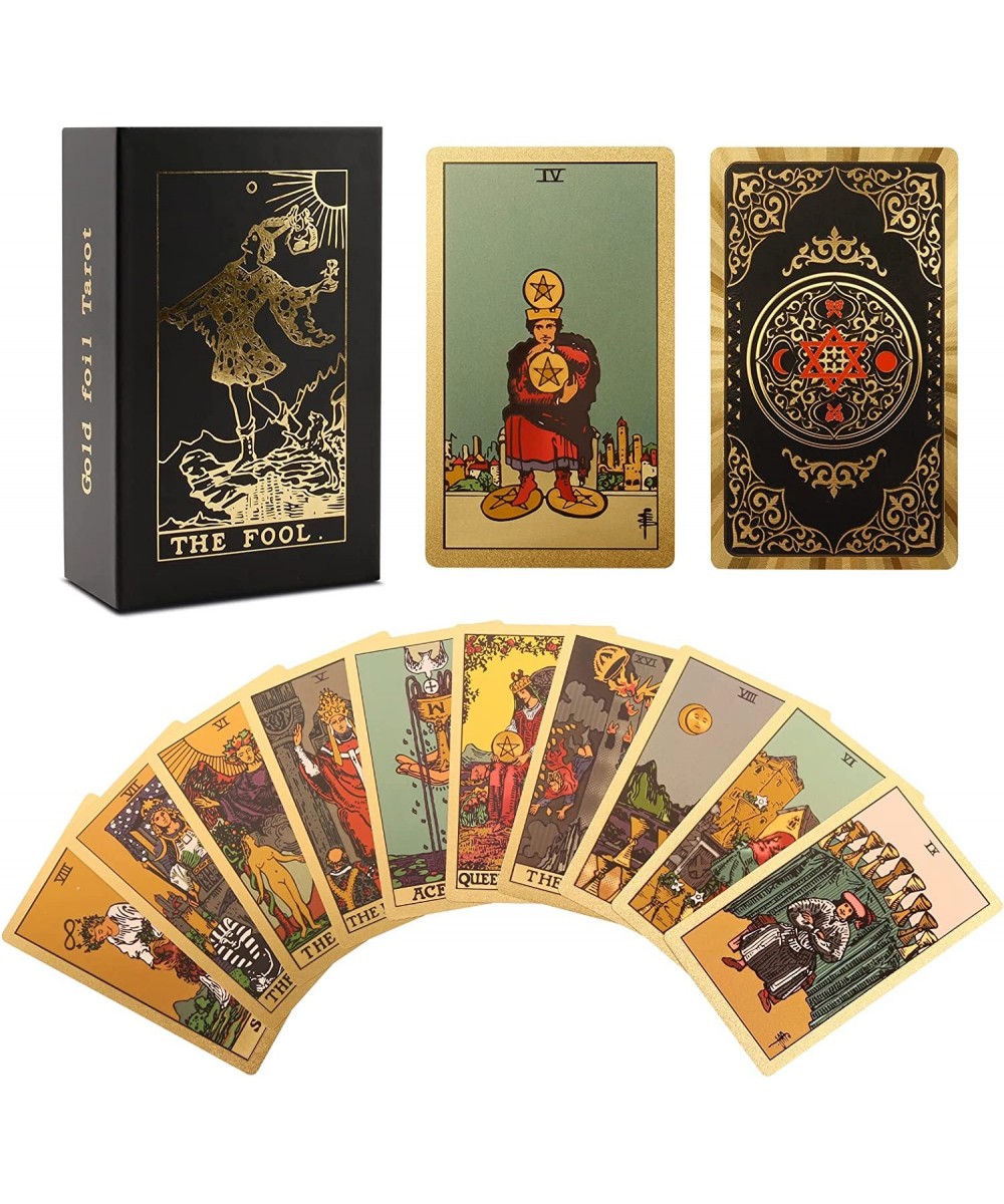 Tarot Cards - with Guidebook for Beginners 78 Card Deck for Fortune Telling Divination and Karmic Readings Original Holograph...