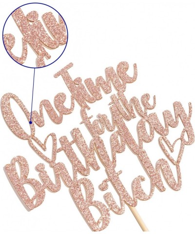 One Time for The Birthday Bitch Cake Topper - Funny Happy Birthday Cake Toppers - It's My Birthday Bitches Adults Birthday Pa...